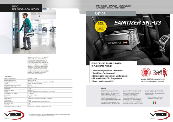 Snt o3 sanitizer   