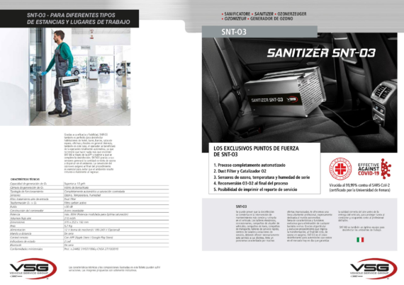 Snt o3 sanitizer   