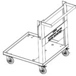 Transport trolley for ramp set