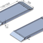 Sliding plates 1100 x 500 x 50 mm