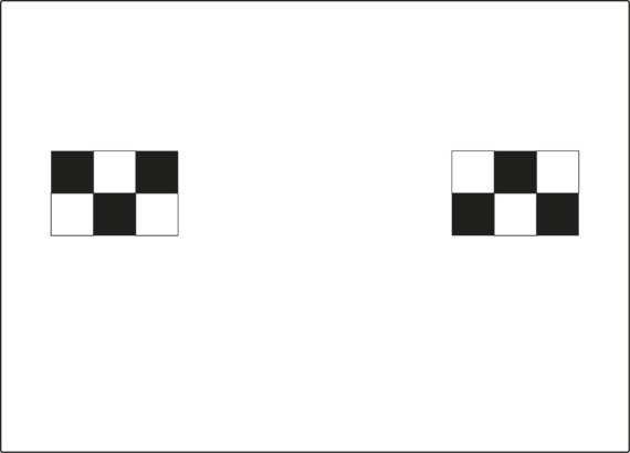 Car calibration target for Nissan Type 1