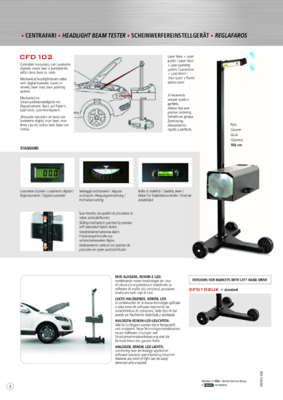 Diagnostic Headlight Beam Tester BR multi  