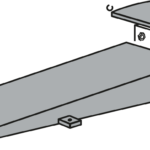 Drive-on ramps 3700 mm, ground ramps