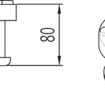 Pads 80 mm, ≤ 3.2 t | for M30 arms | 1 set / 4 pieces