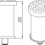 Pads 200 mm, ≤ 3.2 t | for M30 arms | 1 set / 4 pieces