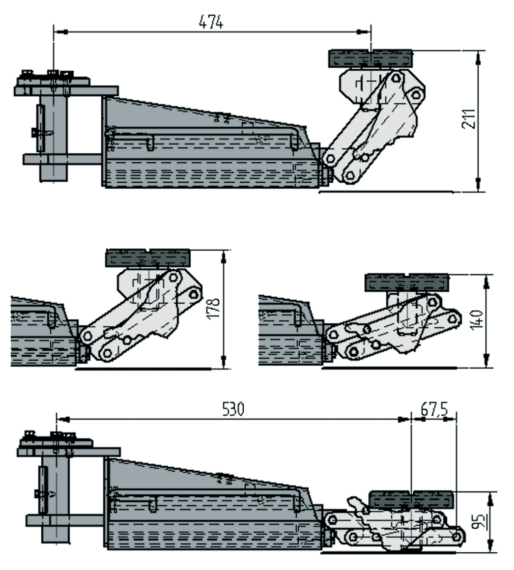 Pads 3.7 t | 1 set / 4 pieces