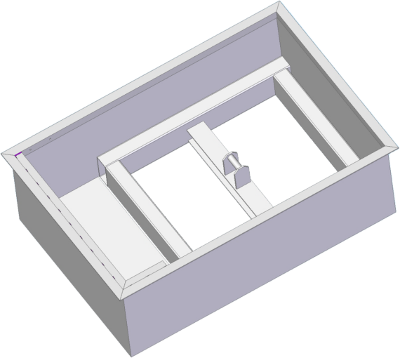 Installation tub for brake testers