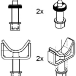 Support pads for Mercedes Sprinter/VW LT + Crafter | Ø 60 mm