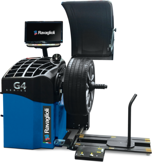 Electronic wheel balancer with microprocessor GP4.150WS