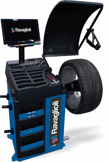 Electronic wheel balancer with microprocessor G3.150WS
