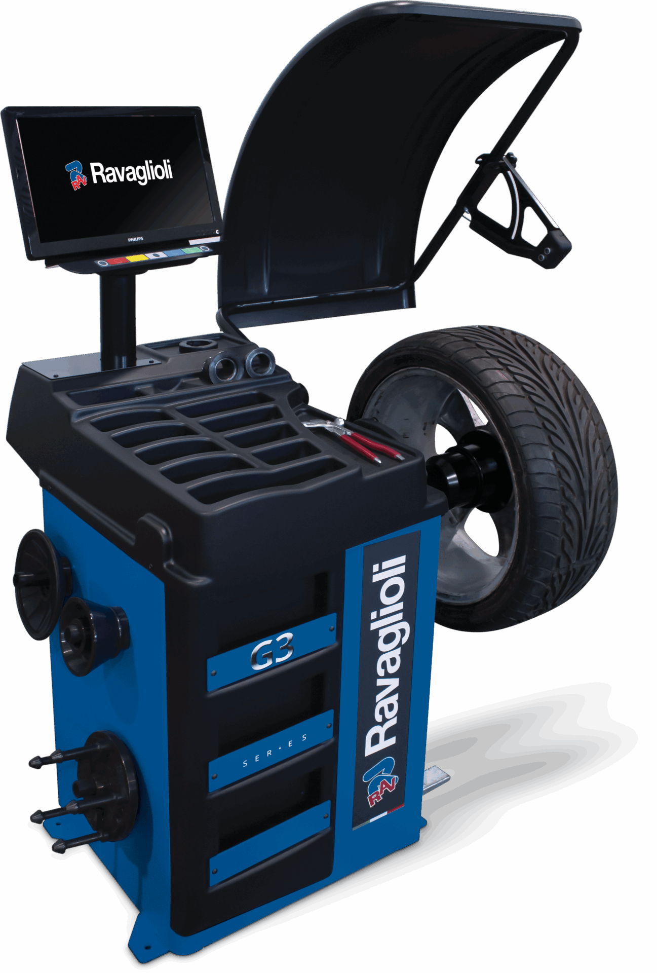 Electronic wheel balancer with microprocessor GP3.150WSPLUS