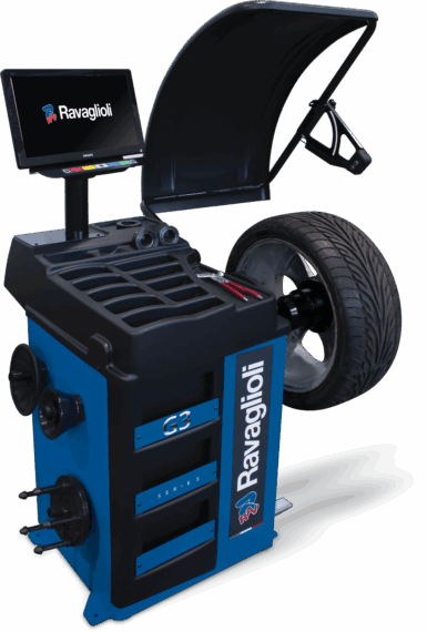 Electronic wheel balancer with microprocessor GP3.150WSPLUS