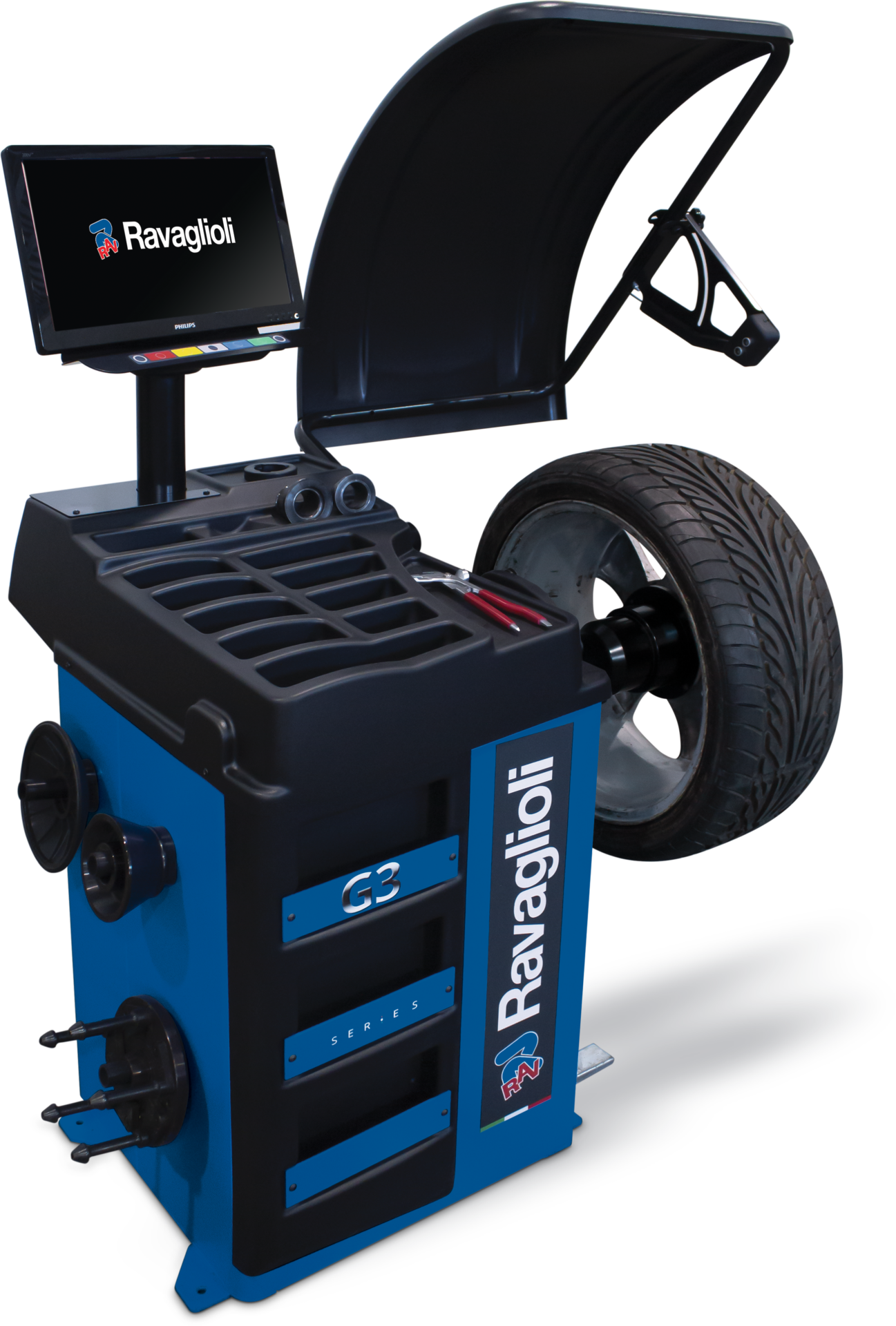 Electronic wheel balancer with microprocessor GP3.150WSPLUS