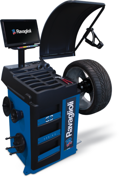 Electronic wheel balancer with microprocessor GP3.150WSPLUS