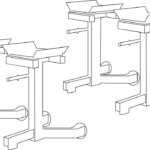 Stands for wheel alignment 1 set / 4 pieces