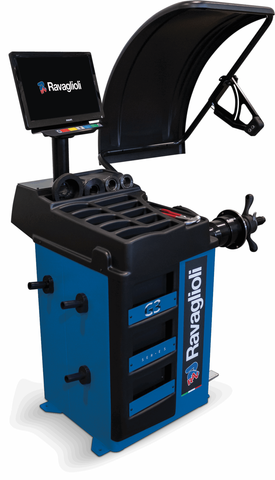 Electronic wheel balancer with microprocessor G3.150S