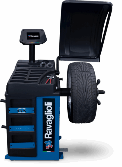 Electronic wheel balancer with microprocessor GP3.128NR
