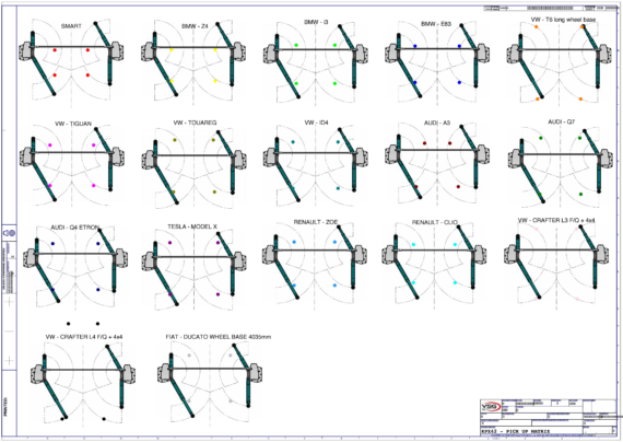 2 post lift KPX42 Pickup matrix 0473 0703 0 01  