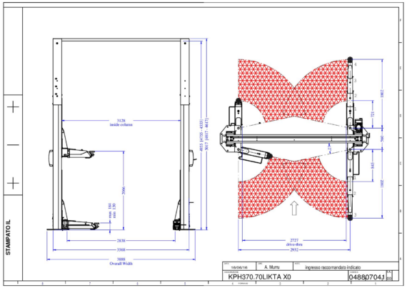 2 post lift KPH37070LIKTA TD X0 0488  00  