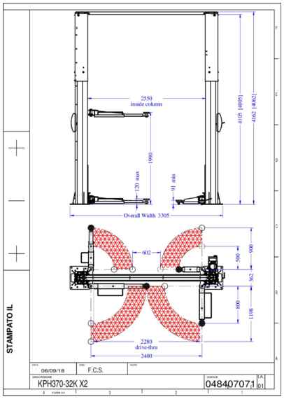 2 post lift KPH37032K TD X2 0484  01 