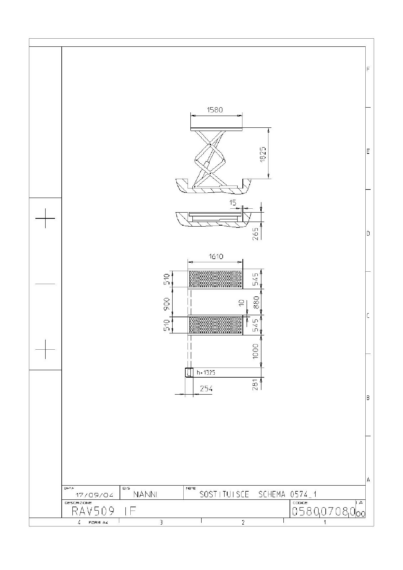 Scissor lift RAV509IF TD 0580 0708 0 00  