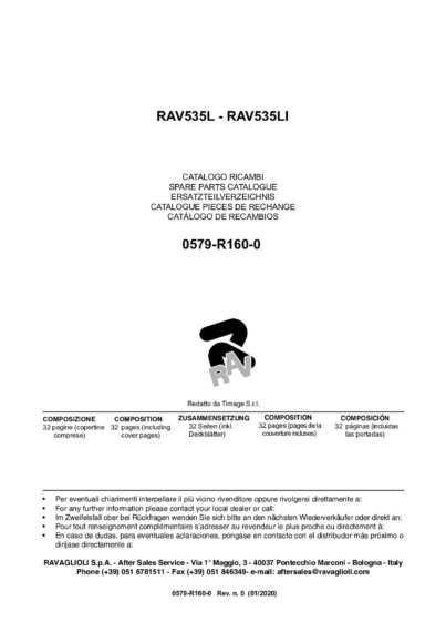 Scissor lifts RAV535L LI SP 0579 R160 0 rev0 multi 