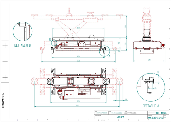 Jacking beam JS17 TD 042307140  2021 