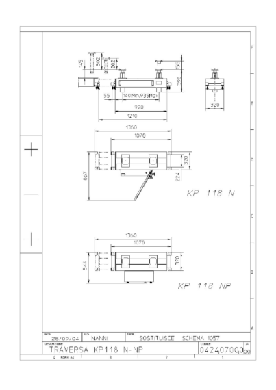 Jacking beam KP118N NP TD 0424 0700 0 00  2004 