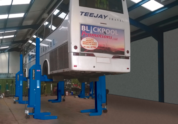 Mobile column lift RAV305 307 wireless bus DI