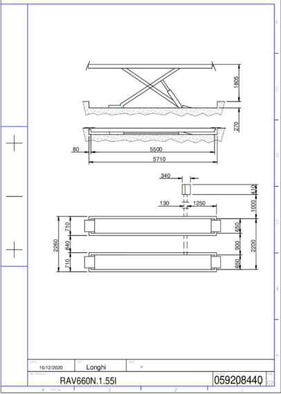 Scissor Lift RAV660N155I TD 059208440  