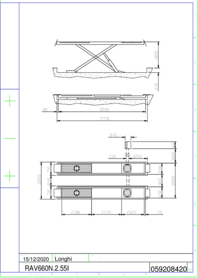 Scissor Lift RAV660N255I TD 059208420  