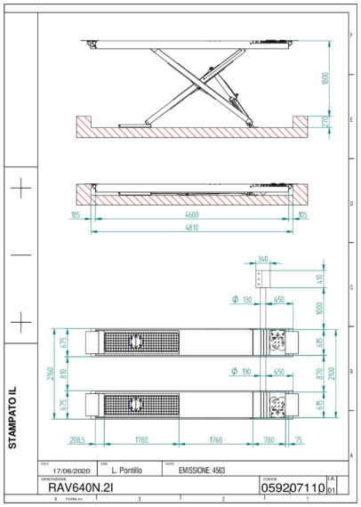 Scissor Lift RAV640N2I TD 059207110 01  