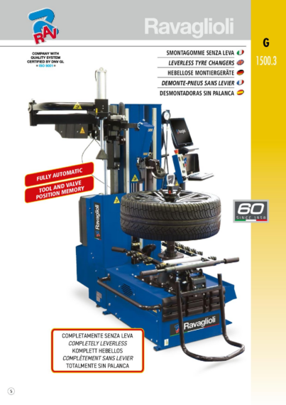 Tyre changers G15003 BR multi  