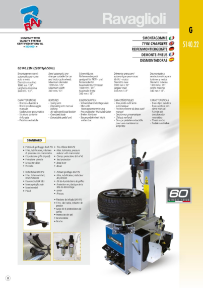 Tyre changers G514022 G5140IH22 BR multi  