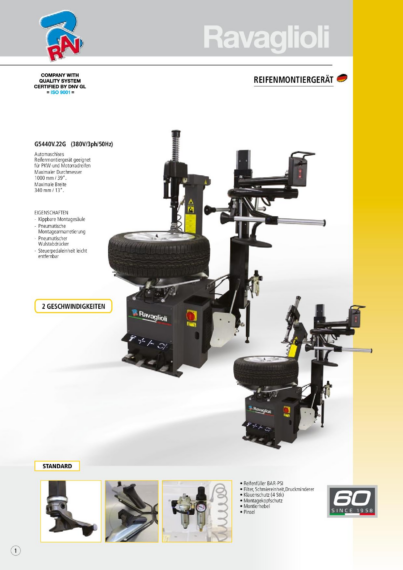 Tyre Changers G5440V22G BR   