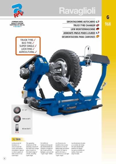 Tyre changer G96N BR multi  