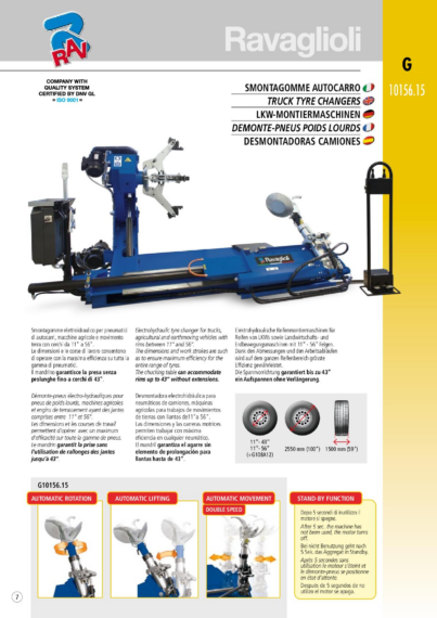 Tyre changer G1015615 BR multi  