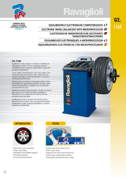 Wheel Balancer G2116R BR multi  