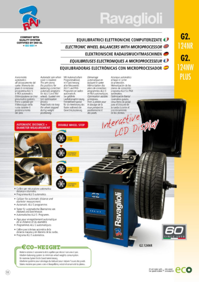 Wheel Balancers G2 GP2 124NR BR  multi 