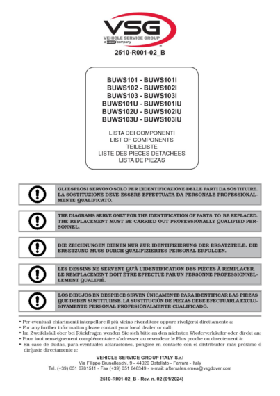 Tyre tread measuring system RAVWS101 102 SP 2510 R001 02 VSG rev02 multi 