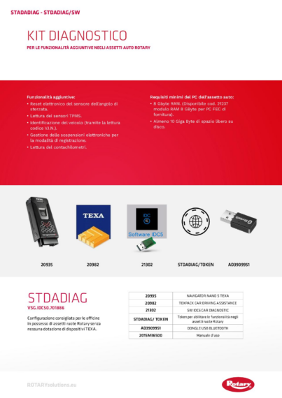 Wheel aligner accessories stadadiag sw  133784   