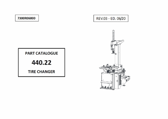 Tyre changer rothp440 ravg5440 spaga1440  7300 r060 00 rev00  