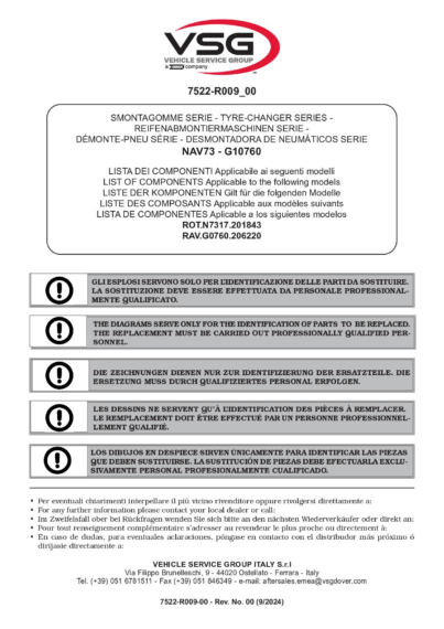 Tyre changer ROTN7317 RAVG10760 SP 7522 R009 VSG rev00 multi 