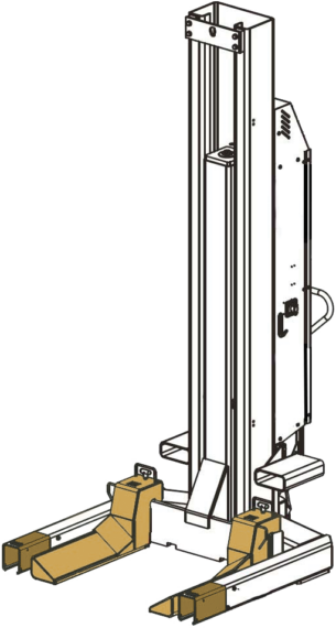 Extensión de la horquilla de la rueda 150 mm