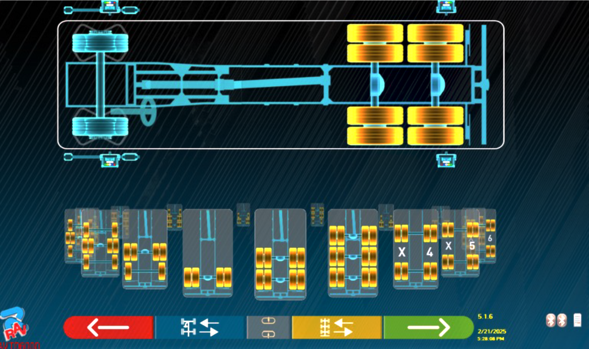CCD Wheel Aligner Portable RAVTD6000TB3 14 DI