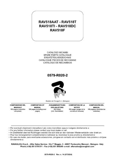 Double Scissor Lifts RAV518AAT RAV518T RAV518TI RAV518DC RAV518F SP 0579 R020 2 REV 14 multi