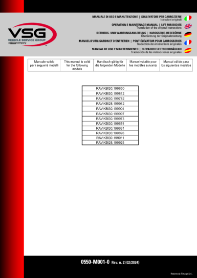 Bodyshop Lifts KBI30 KBI28 IM 0550 M001 0 REV2 multi 