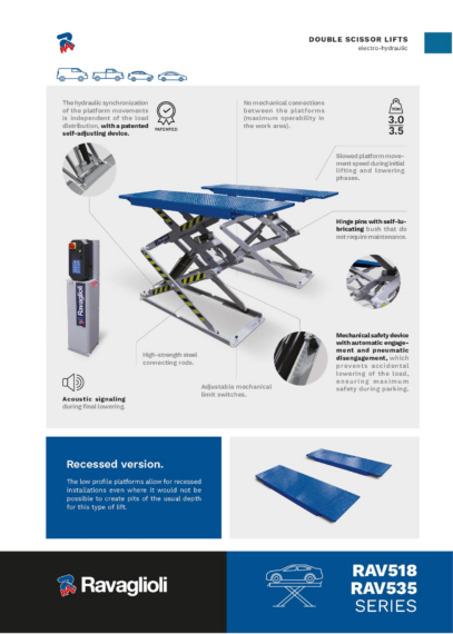 Double Scissor Lifts RAV518 RAV535 BR EN 2025  