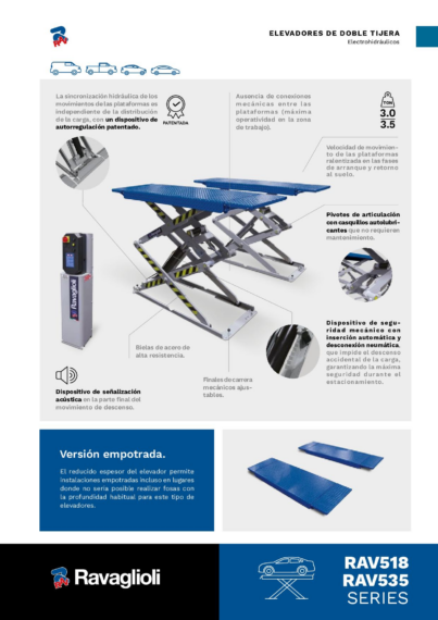 Double Scissor Lifts RAV518 RAV535 BR ES 2025  