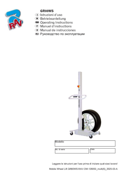 Mobile Wheel Lift GR80WS RAV OM 126053 multi(6)  A